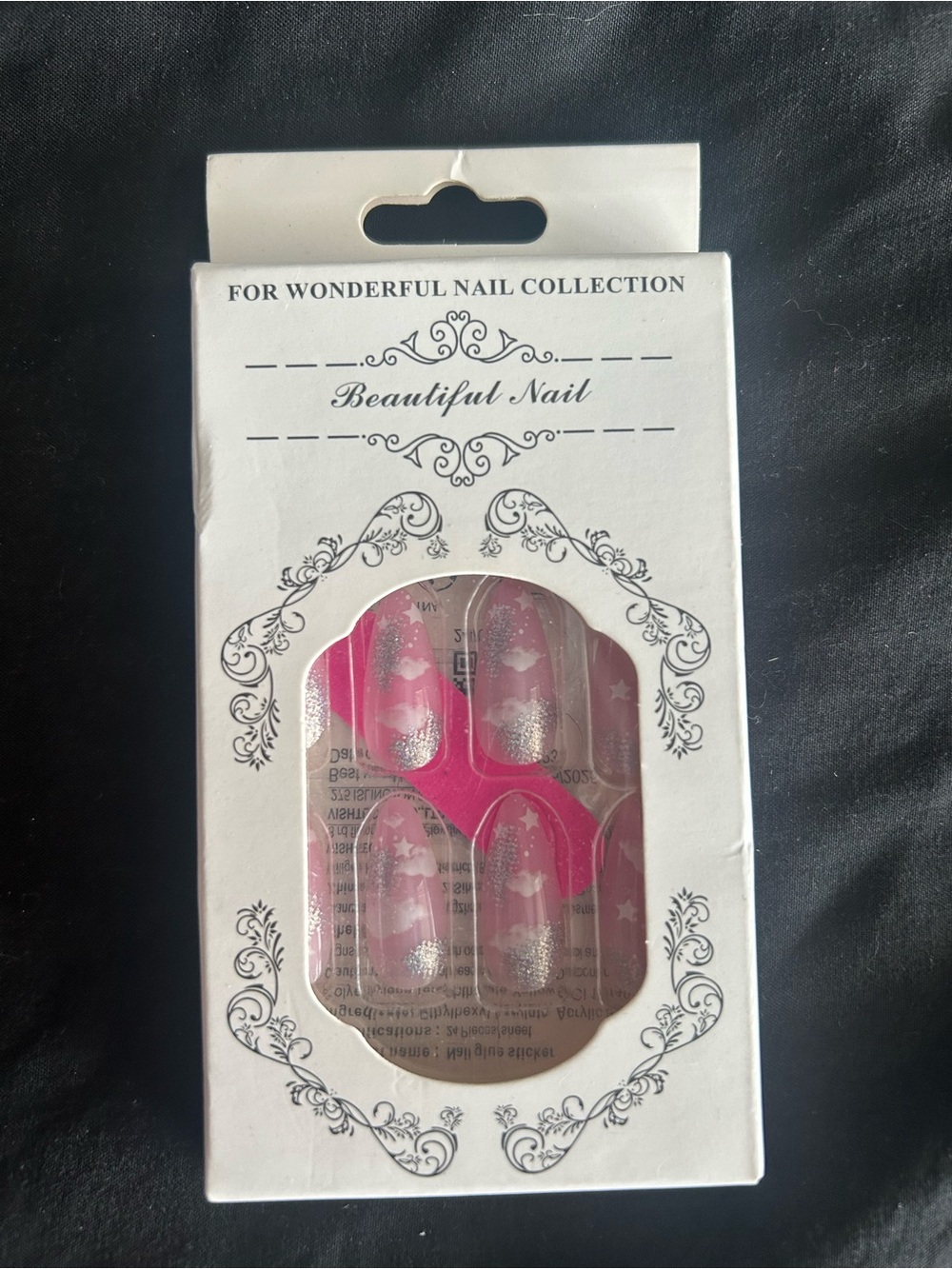 Pink & Silver Press-On Nail Set